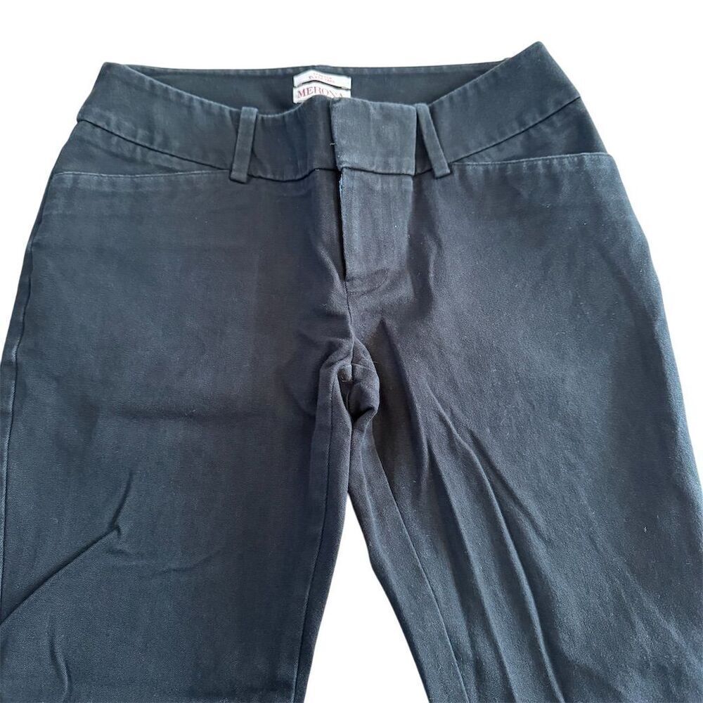 Merona Black Stretch Dress Pants Size 2 Modern Fit - Picture 2 of 8